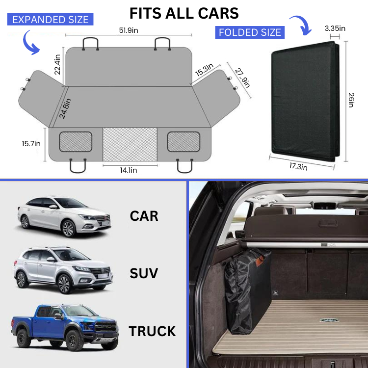 SnugSafeSeat™ De Autostoelbekleding met harde onderkant.