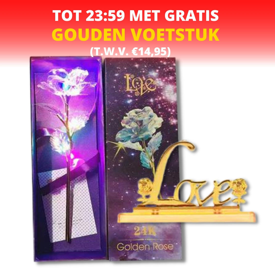 GALAXYROSE™ - Holografische Lichtgevende Galaxy Roos