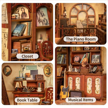 Book Nooks DIY Houten 3D Puzzle (Best Seller)