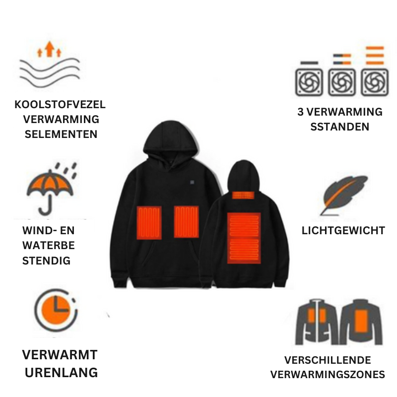 Therma Hoodie™ - Pas de warmte aan voor ultiem comfort.