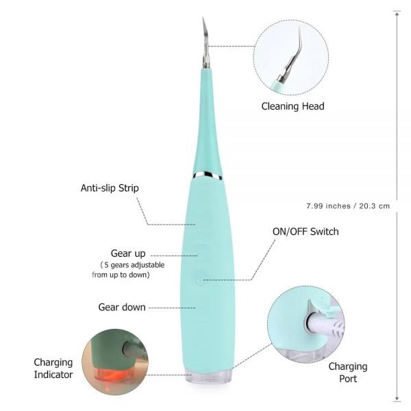 SonicClean Pro I De Elektrische Waterdichte Tandreiniger